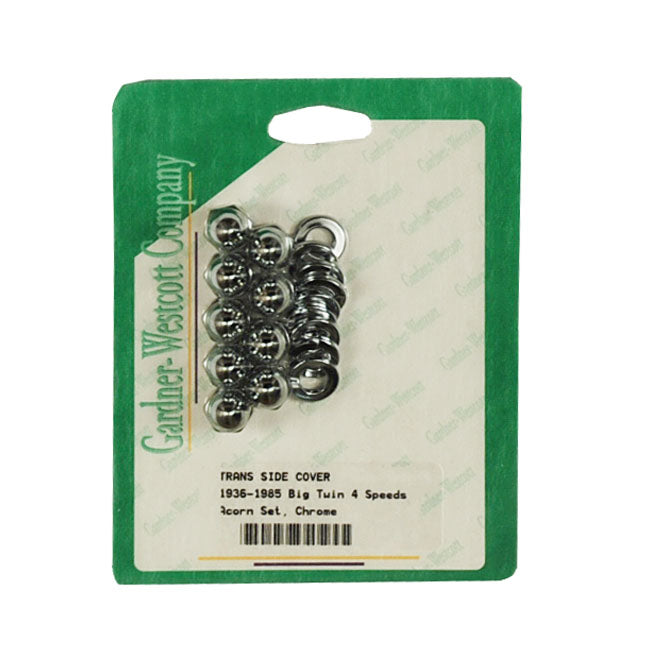Gw, Transmission Side Cover Screw Kit. Chrome Acorn Transmission Side Cover Screw Kits Gardner Westcott
