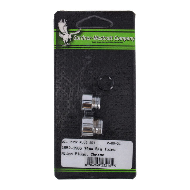Oil Pump & Crankcase Plug Set, Allen Crankcase Plug Sets Gardner Westcott