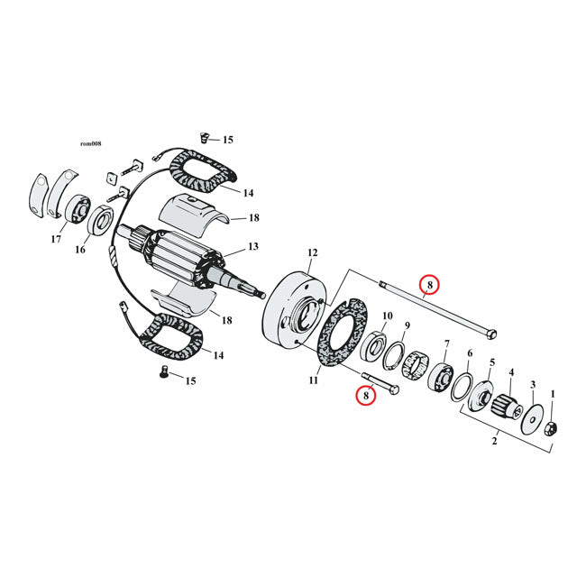 Gw, Generator Mount Kit. Chrome. Acorn Generator Mount Kits Gardner Westcott