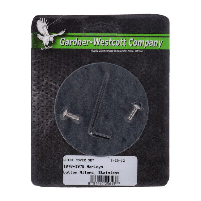 Gw, Point Cover Mount Kit. Stainless, Buttonhead Allen Point Covers Mount Kits Gardner Westcott