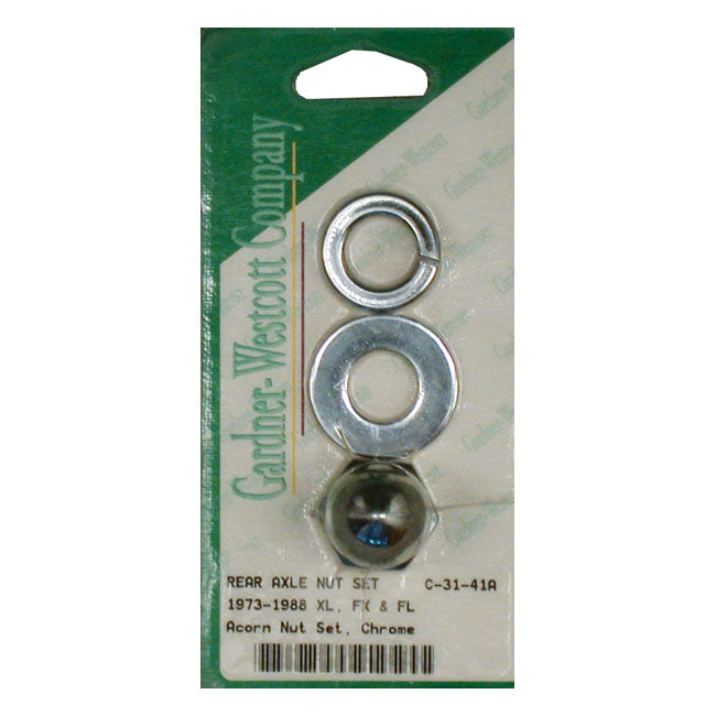 Rear Acorn Axle Nut Set, Rear Wheel Wheels Axle Nut Sets Gardner Westcott