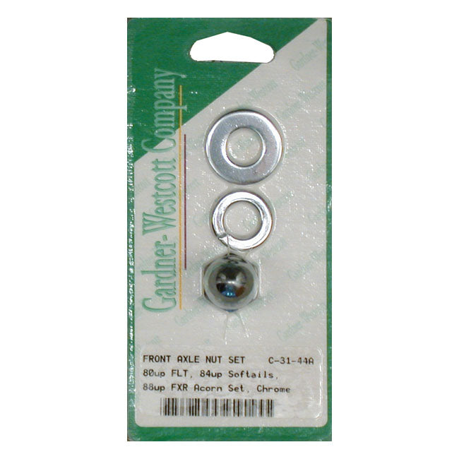 Front Axle Acorn Nut Kit, Front Wheel Wheels Axle Nut Sets Gardner Westcott