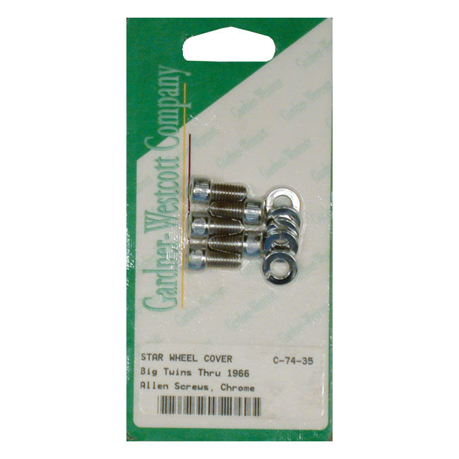 Allen Bolt & Washer Set, Starhub Star Hub Parts Gardner Westcott