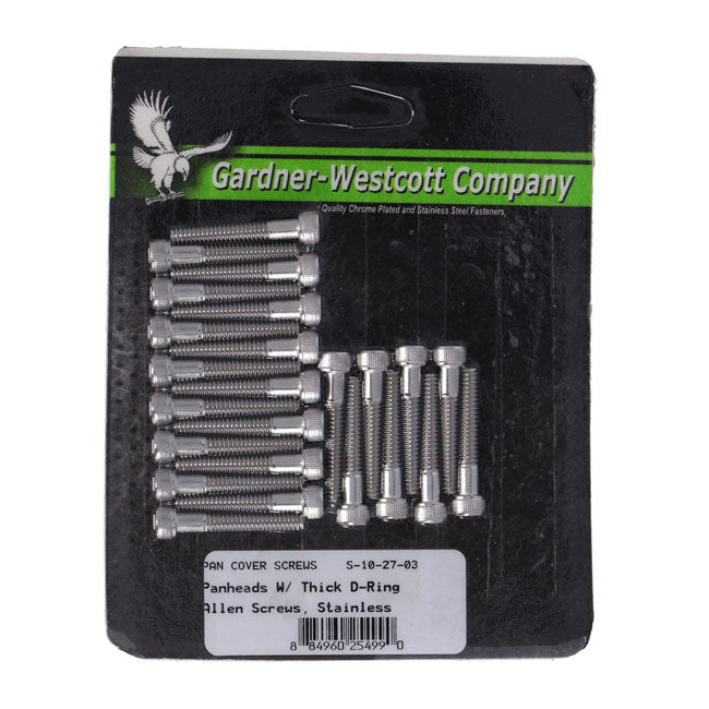 Gw, Panhead Rocker Cover Screw Kit. Ss Allen. Long Rocker Box Bolt Kits Gardner Westcott