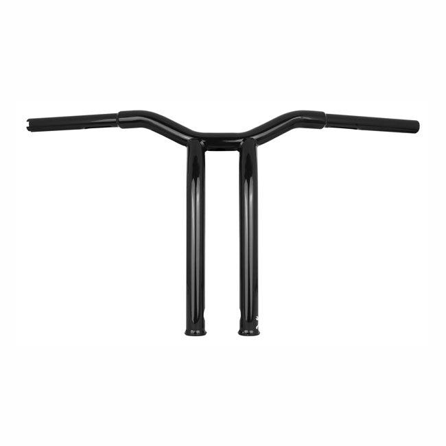 Burly, Dominator raked 1-1/4" T-bar 14" rise. Gloss black HANDLEBARS Burly Brand