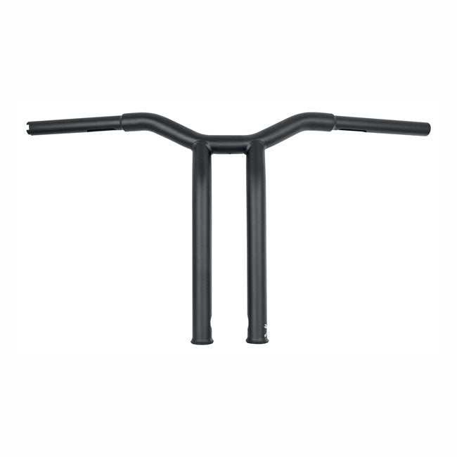 Burly, Dominator raked 1-1/4" T-bar 14" rise. Matte black HANDLEBARS Burly Brand