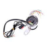 Stoker, Electronic Speedometer 48mm. Chrome, Black Face Speedometers Mcs
