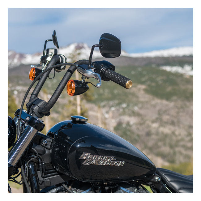Airtrax Grips Dual-Cable, Brass Grips Arlen Ness