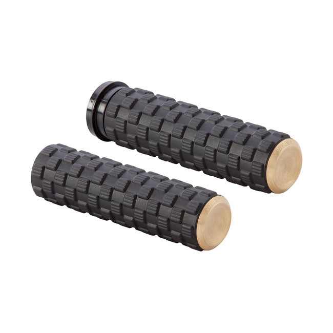 Airtrax Grips Dual-Cable, Brass Grips Arlen Ness