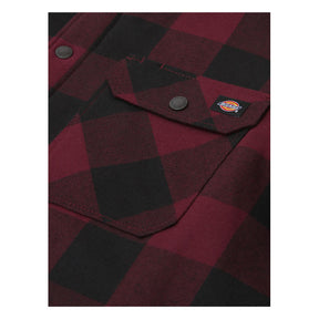 Dickies Lined Sacramento Shirt, Maroon Shirt Dickies