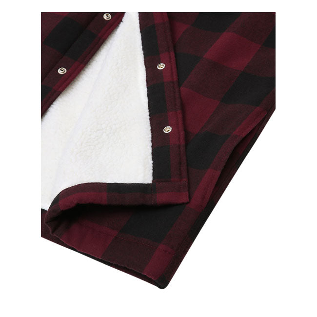 Dickies Lined Sacramento Shirt, Maroon Shirt Dickies