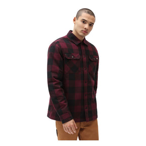Dickies Lined Sacramento Shirt, Maroon Shirt Dickies