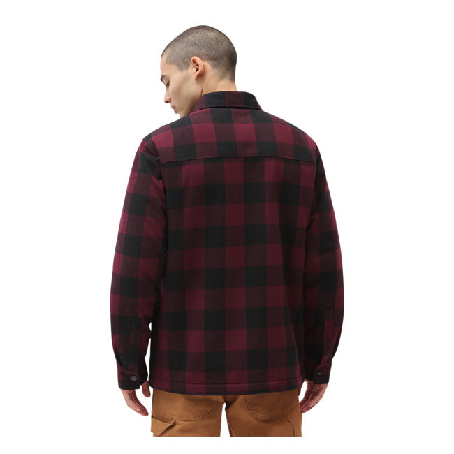 Dickies Lined Sacramento Shirt, Maroon Shirt Dickies