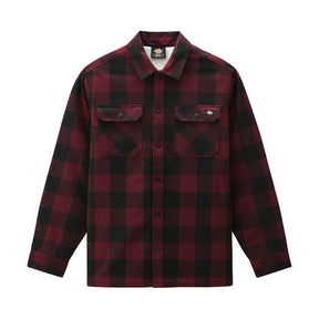 Dickies Lined Sacramento Shirt, Maroon Shirt Dickies
