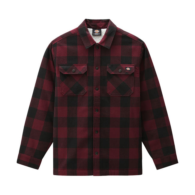 Dickies Lined Sacramento Shirt, Maroon Shirt Dickies