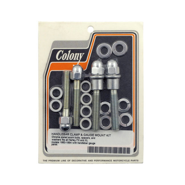 Colony handlebar clamp & gauge mount kit. Acorn HANDLEBAR MISC Colony