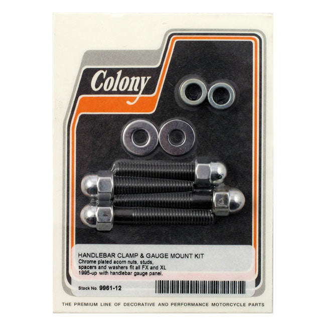 Colony handlebar clamp & gauge mount kit. Acorn HANDLEBAR MISC Colony