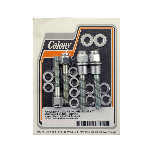 Colony handlebar clamp & gauge mount kit. Cap HANDLEBAR MISC Colony