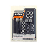 Colony, handlebar top clamp mount kit. Chrome HANDLEBAR MISC Colony
