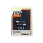 Colony, headlamp visor mount bolt kit. Chrome Cap HEADLAMP VISORS Colony