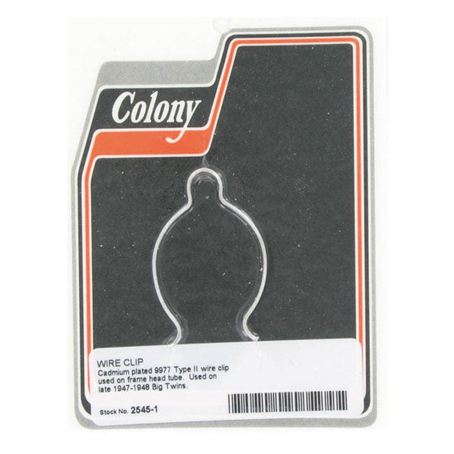Colony, wire clip. Frame head tube WIRING MISC Colony