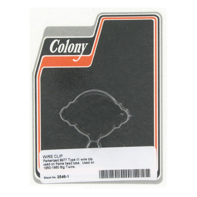Colony, wire clip. Frame head tube WIRING MISC Colony