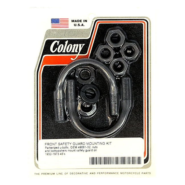 Colony, engine guard U-bolt mount kit. Front HIGHWAY BARS Colony