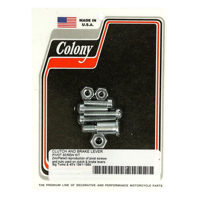 Colony, 45" Flathead handlebar lever screw & pivot kit HANDLEBAR CONTROL SCREW KITS Colony