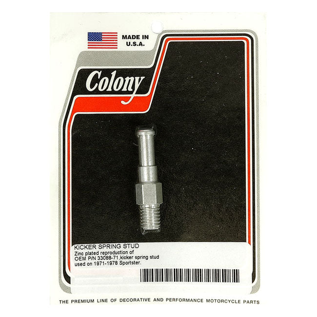 Colony, kickstart return spring stud. Zinc KICKSTART PARTS Colony