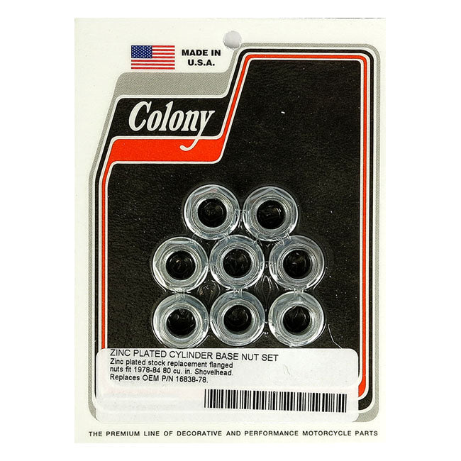 Colony cyl base nut kit CYLINDER BASE NUT KITS Colony