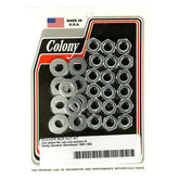 Colony, Shovel rocker box top nut kit. Zinc, OEM style ROCKER BOX NUT KITS Colony