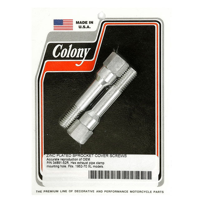 Colony, sprocket cover mount kit. Zinc SPROCKET COVER MOUNT KITS Colony