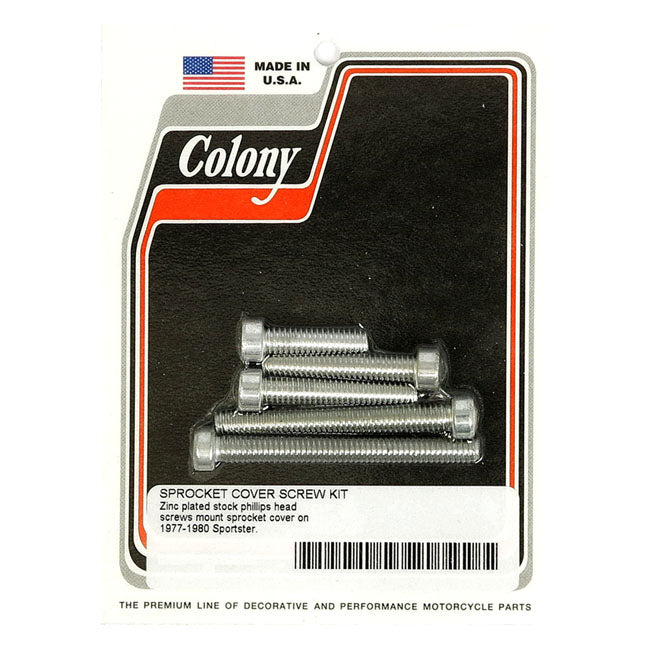 Colony, sprocket cover mount kit. Zinc SPROCKET COVER MOUNT KITS Colony