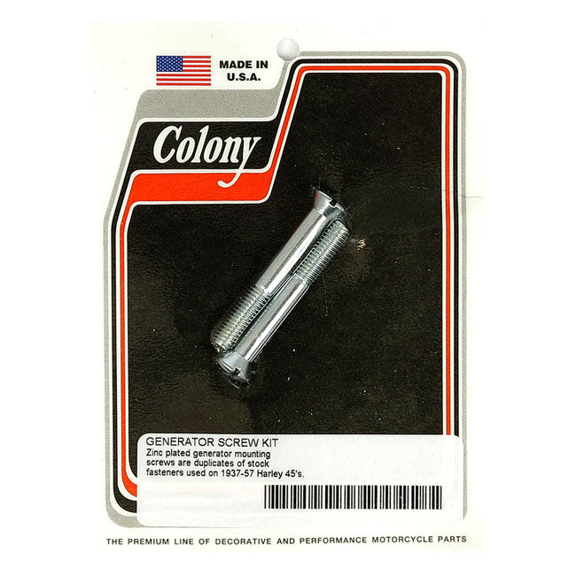 Colony, generator mount kit. Zinc. OEM style GENERATOR MOUNT KITS Colony