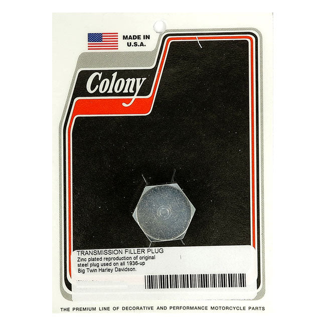 Colony, transmission fill plug. OEM hex style TRANSMISSION FILL PLUGS Colony