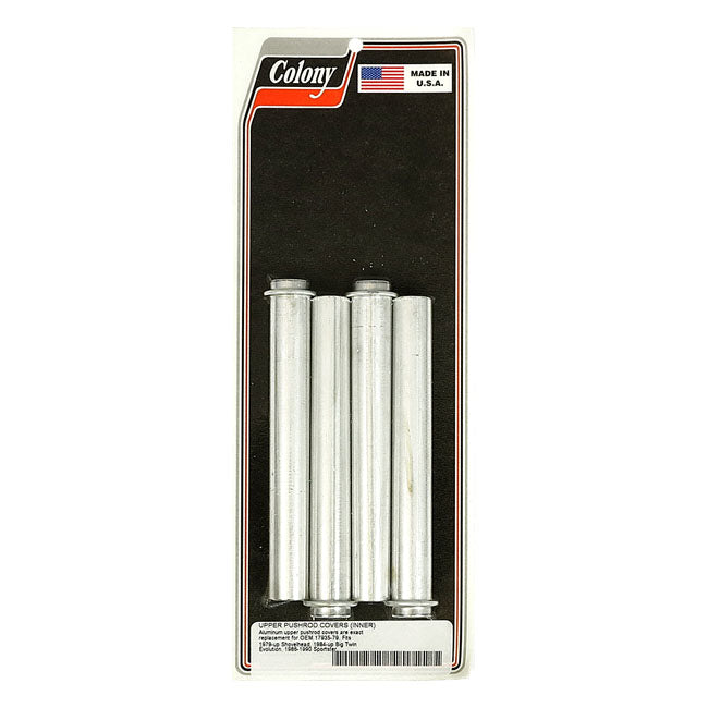 Colony, inner pushrod cover tubes. Zinc PUSHROD COVERS Colony