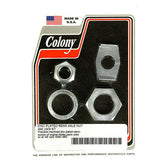 Colony rear axle nut & lock kit WHEEL AXLES HARDWARE KITS Colony