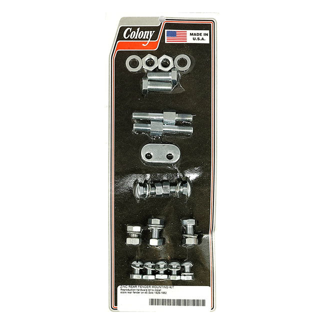Colony, rear fender mount kit. Zinc FENDER MOUNT KITS Colony