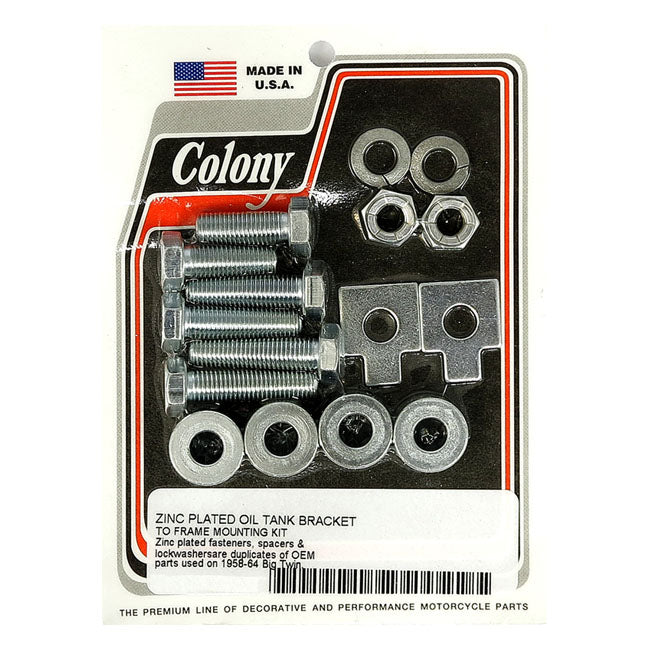 Colony, oil tank mount kit. Zinc OIL TANKS MOUNTS Colony