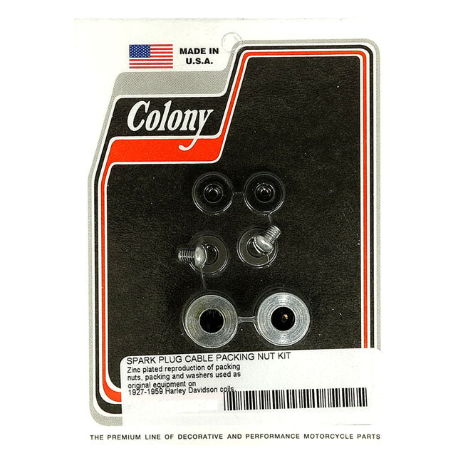Colony, spark plug cable packing nut kit SPARK PLUG WIRES Colony