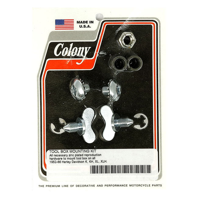 Colony, 52-66 tool box mount kit. Zinc TOOL BOXES Colony