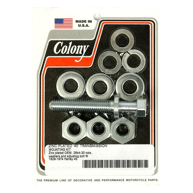 Colony, transmission mount kit. Zinc TRANSMISSION MOUNT KITS Colony