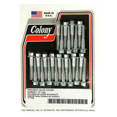Colony, Panhead rocker cover screw kit. Zinc hex. Long ROCKER COVER MOUNT KITS Colony