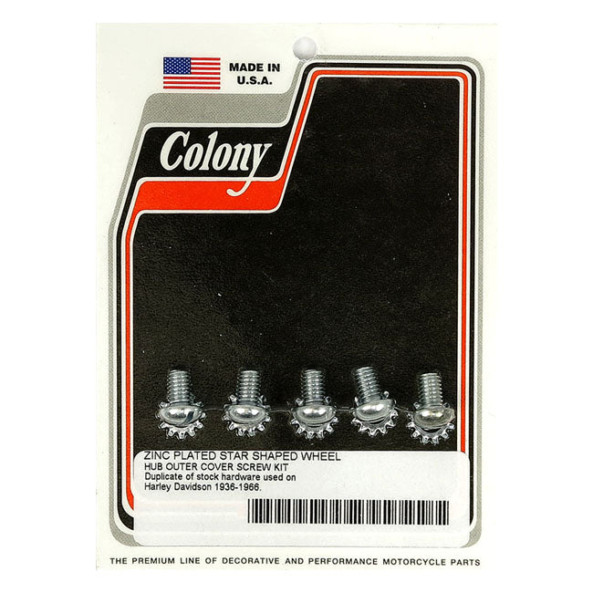 Colony star hub screws & washer set STAR HUB PARTS Colony