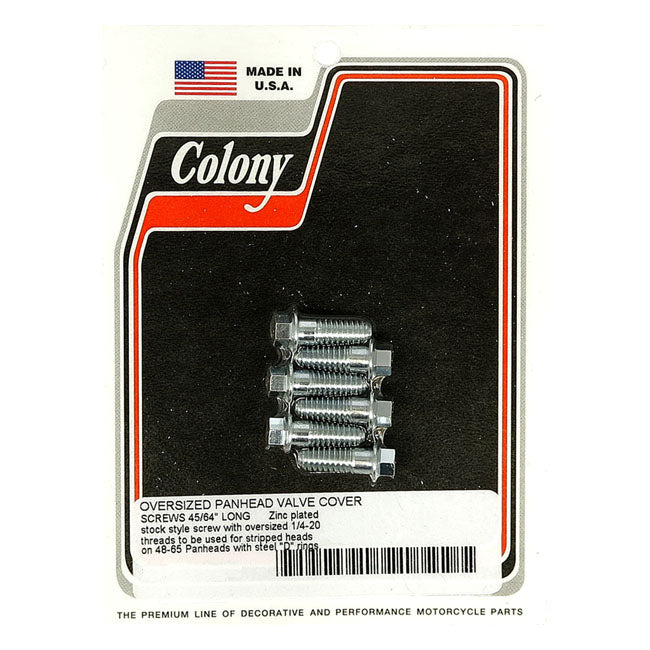 Colony, oversized Panhead rocker cover screw set ROCKER COVER MOUNT KITS Colony
