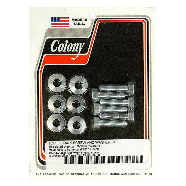 Colony, gas tank mount kit. Zinc plated. Oversize OIL TANKS MOUNTS Colony
