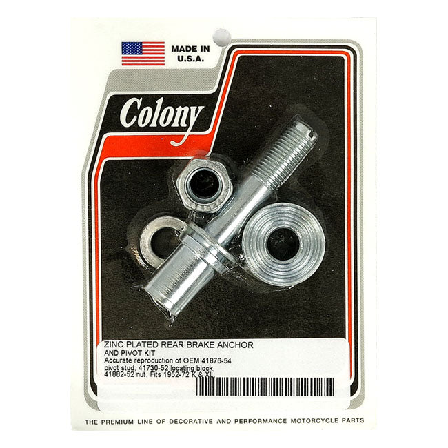 Colony brake anchor pivot bolt kit BRAKE ANCHORS AND RODS Colony
