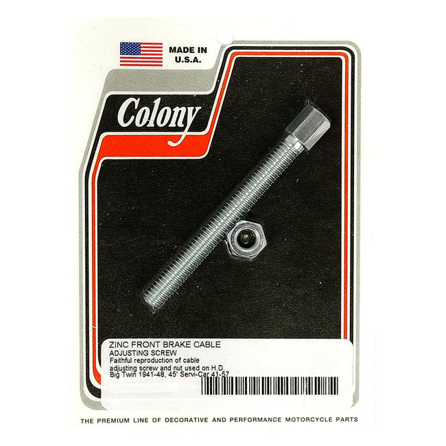 Colony, front brake cable adjuster. Zinc BRAKE CALIPER/BRACKET MOUNT KITS Colony