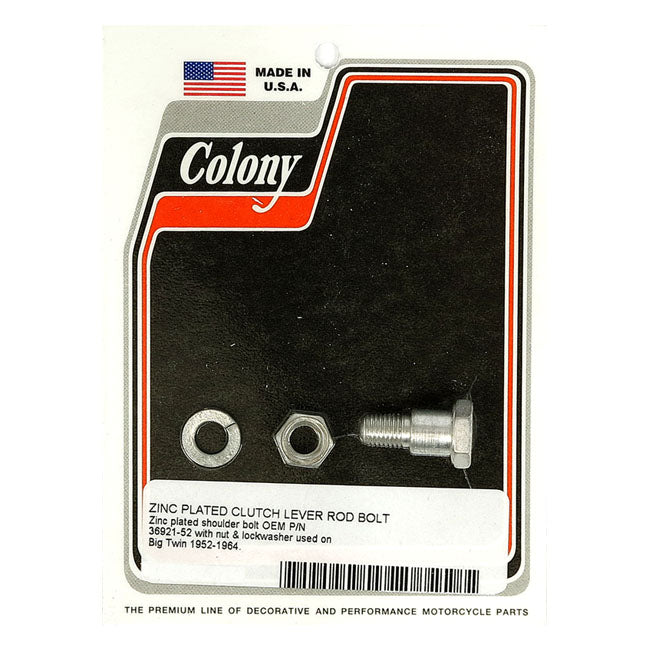 Colony, Mousetrap clutch lever rod bolt kit. Zinc CLUTCH MISC Colony