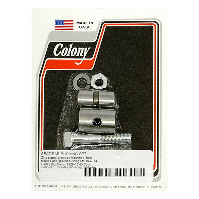 Colony, T-bar bushing kit. Zinc SEAT MOUNT PARTS Colony
